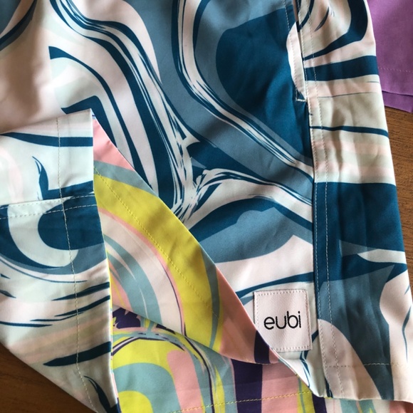 Two, 2 Mens Size L Eubi Swim Trunks - Picture 4 of 4